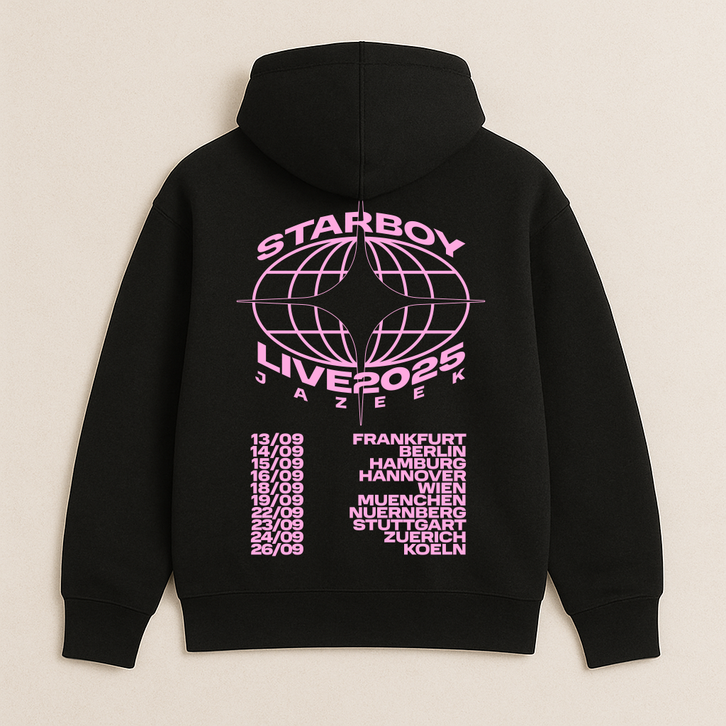 Starboy Tour Hoodie Schwarz Pink