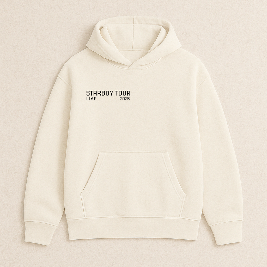 Starboy Tour Hoodie Cremeweiß