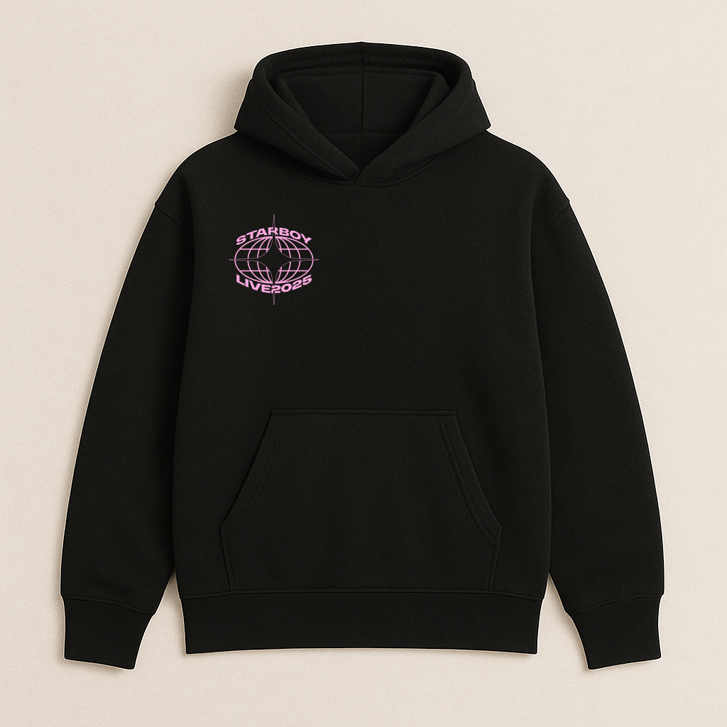 Starboy Tour Hoodie Schwarz Pink