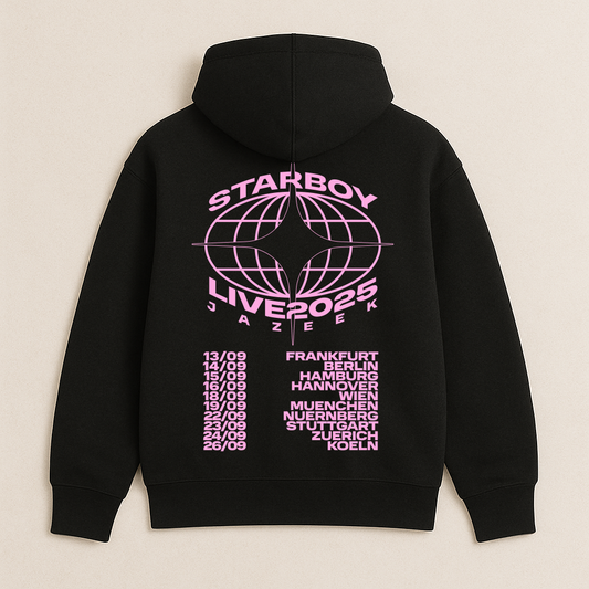 Starboy Tour Hoodie Schwarz Pink