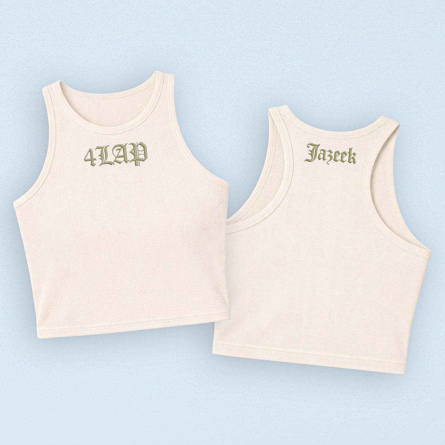 Jazeek 4LAP Cropped Tanktop Off White