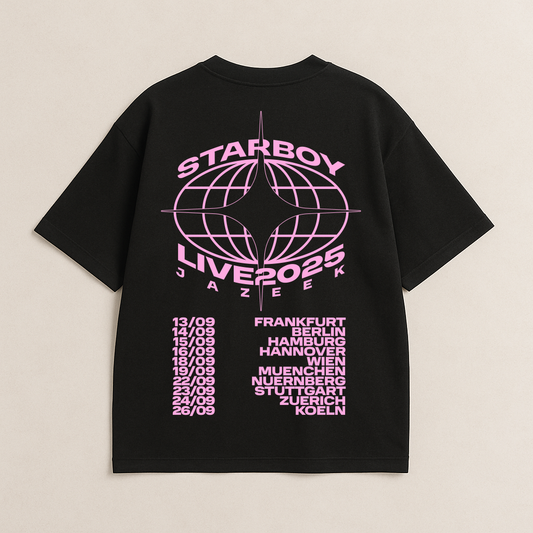 Starboy Tour T-Shirt Black Pink