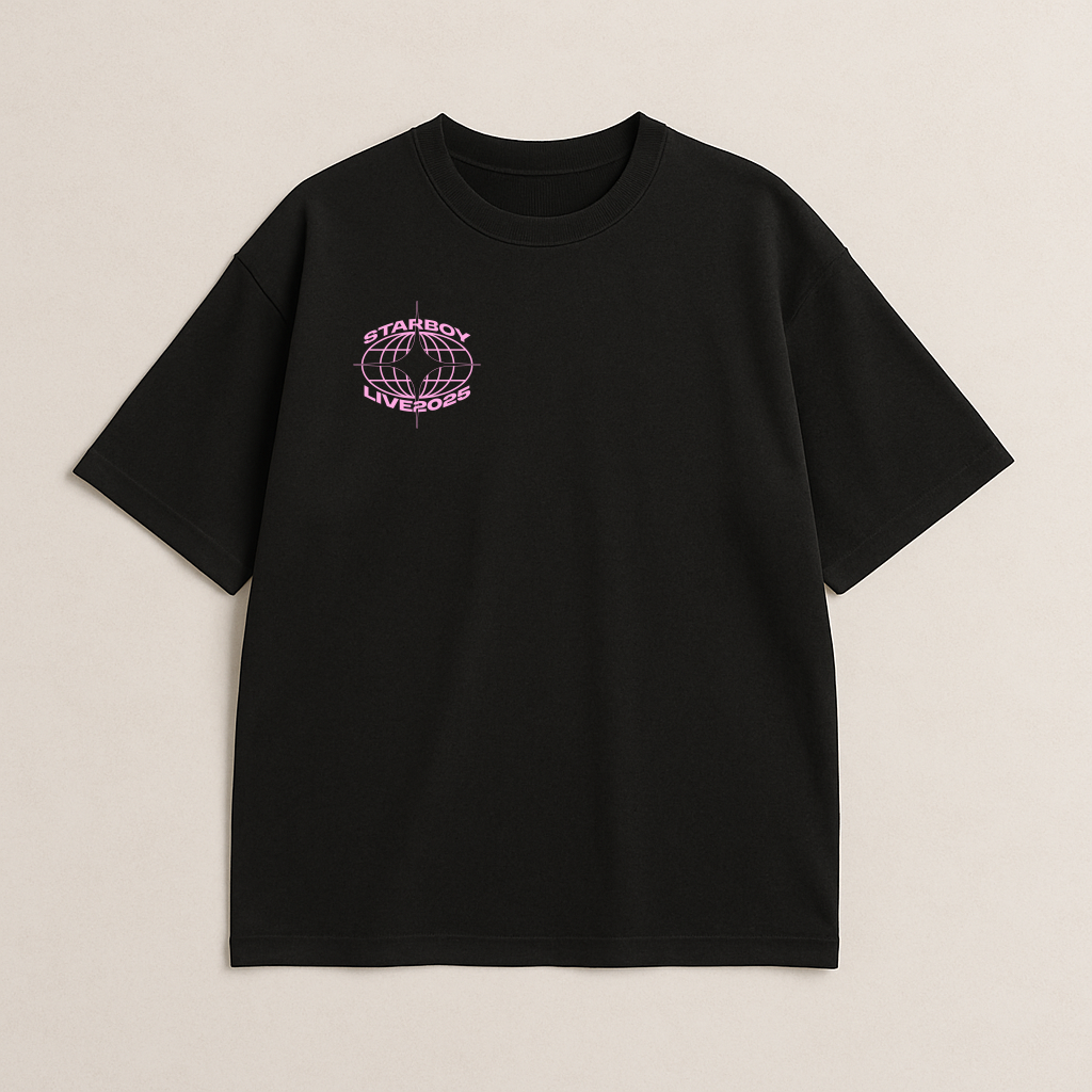 Starboy Tour T-Shirt Black Pink